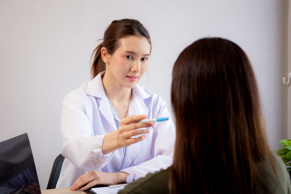 Botox consultation between doctor and patient